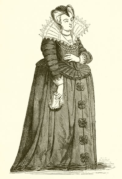 Mary de Medici som änka av French School