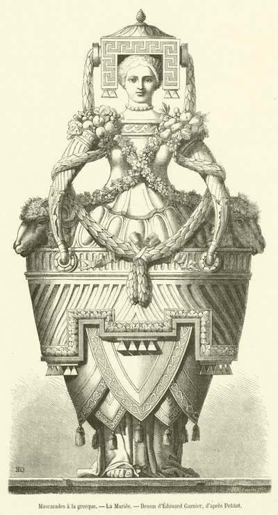 Grekiska maskerader, La Mariee (gravyr) av French School