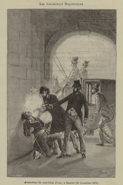 Frimurarmord (gravyr) av French School