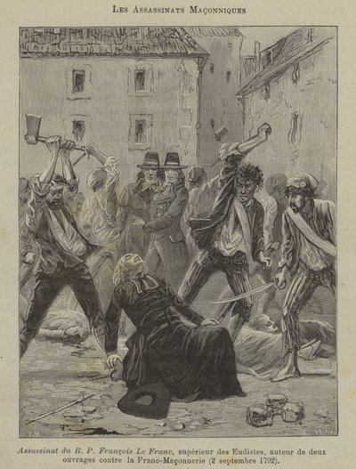 Frimurarmord (gravyr) av French School