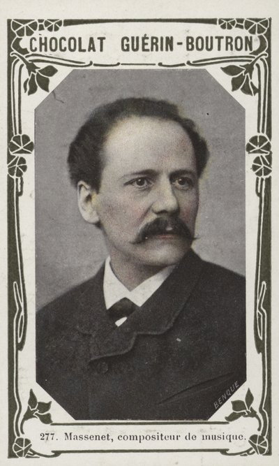 Massenet, kompositör (färgad bild) av French School