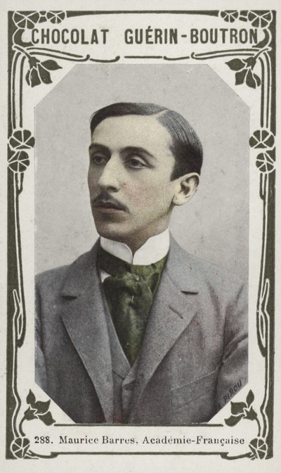 Maurice Barres, Academie-Francaise (färgad bild) av French School