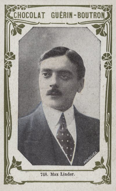 Max Linder (färgad bild) av French School