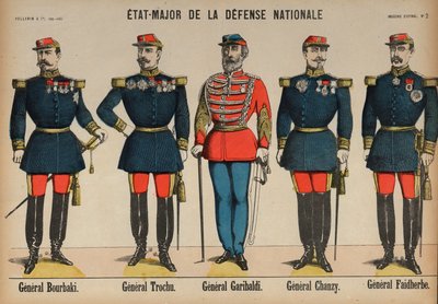 Medlemmar av den franska arméns generalstab under det fransk-preussiska kriget av French School