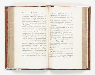 "Memorial of Saint Helena", av Emmanuel, Comte de Las Cases av French School