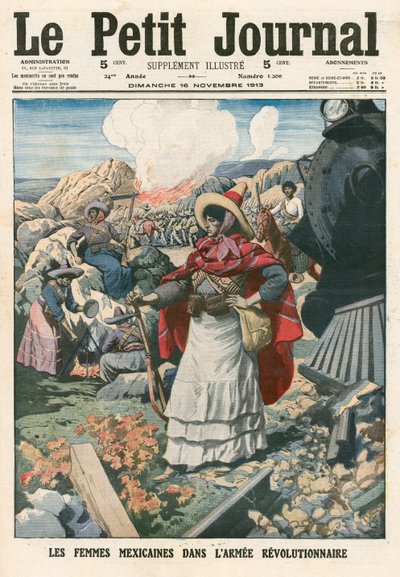 Mexikanska kvinnor i revolutionsarmén av French School