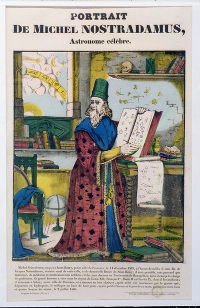 Michel Nostradame (Nostradamus) (1502-66) c.1840 av French School