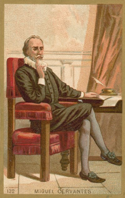 Miguel de Cervantes, spansk romanförfattare, poet och dramatiker av French School