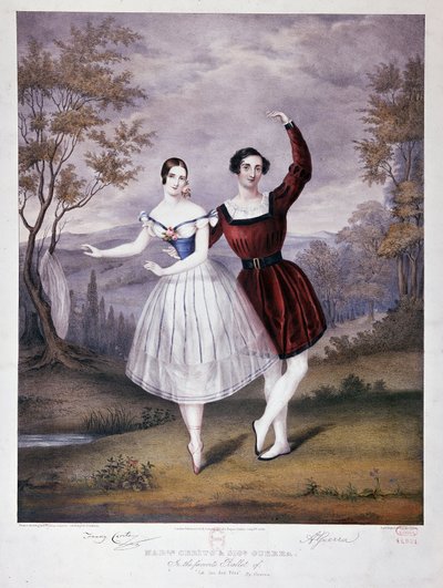 Miss Guerra och M. Guerra i "The Lake of Fees", balett som ges till operan av French School
