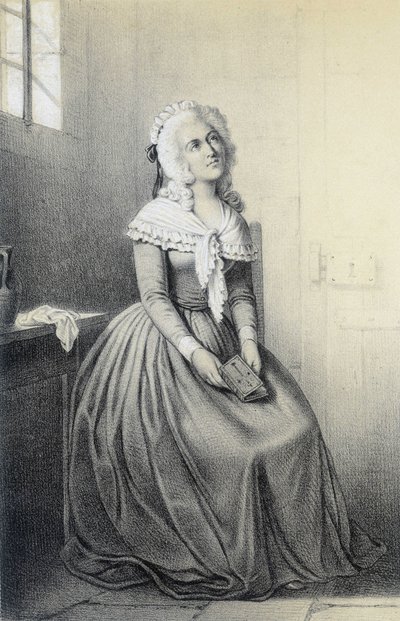 Mme Elisabeth i "Historical Gallery of the French Revolution" av Albert Maurin av French School