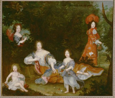 Mme de Montespan, älskarinna till Ludvig XIV ... (målning på duk) av French School
