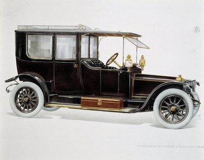 Modell Limousine - i "" The Panhard and Levassor Establishments"" av French School