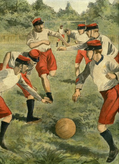Modern sport i armén: fotboll. Skapande av ett militärt fotbollsmästerskap i rugby. Den första matchen spelades i Bois de Boulogne, på Bagatelles gräsmatta, med lagen från Regimental Athletic Sport Valmy och Association regimental de C av French School