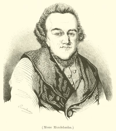 Moise Mendelssohn (gravyr) av French School