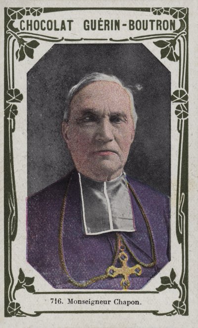 Monsignor Chapon (färgat foto) av French School