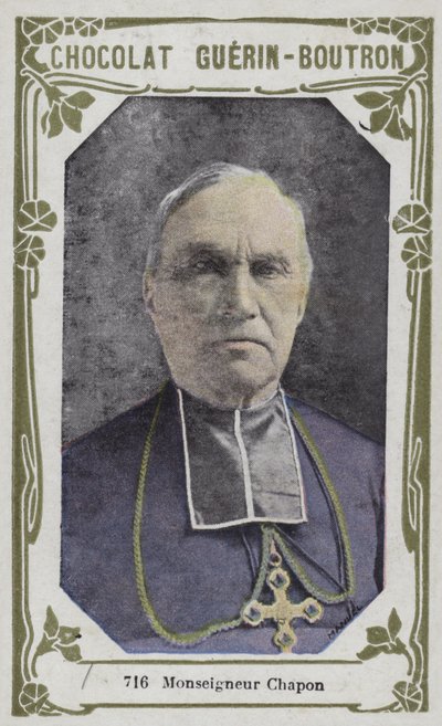 Monsignor Chapon (färgat foto) av French School