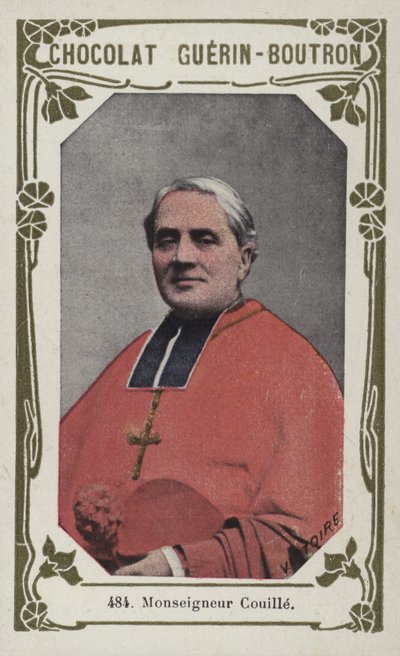 Monsignor Couille (färgat foto) av French School