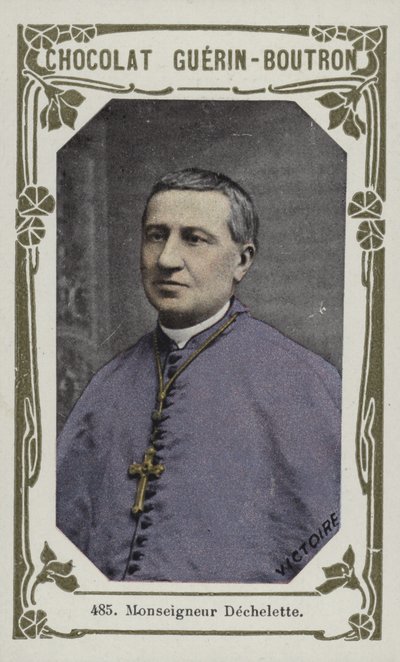 Monseigneur Dechelette (färgad bild) av French School