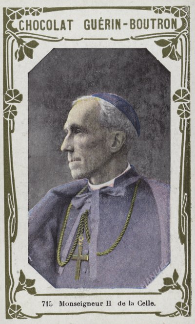 Monsignor H de la Celle (färgat foto) av French School