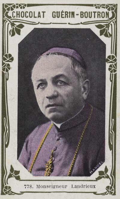 Monseigneur Landrieux (färgad bild) av French School