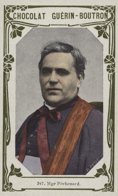 Biskop Pechenard (färgad bild) av French School