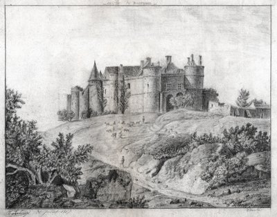 Montargis slott. (teckning av French School