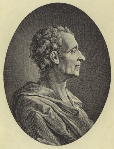 Montesquieu (fotogravyr) av French School