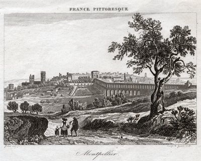 Montpellier. (gravyr, ca 1850) av French School