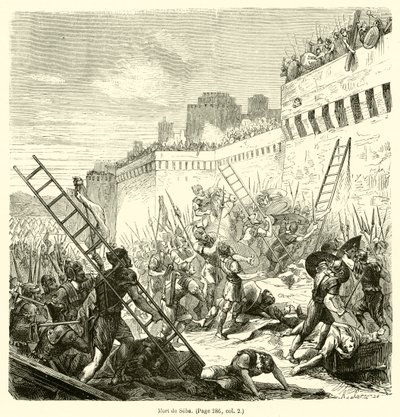 Mort de Seba (gravyr) av French School
