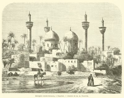 Moské Imam-Moussa, en Bagdad (gravyr) av French School