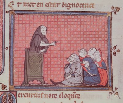 Ms 1044 fol.67 Predikan, från Ovide Moralise skriven av Chretien Legouais av French School