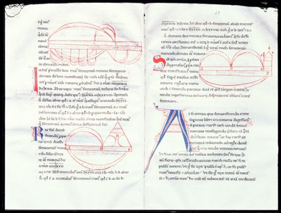 Ms 237 f.47-48 Musikaliska intervaller från Boetius musikaliska fördrag av French School