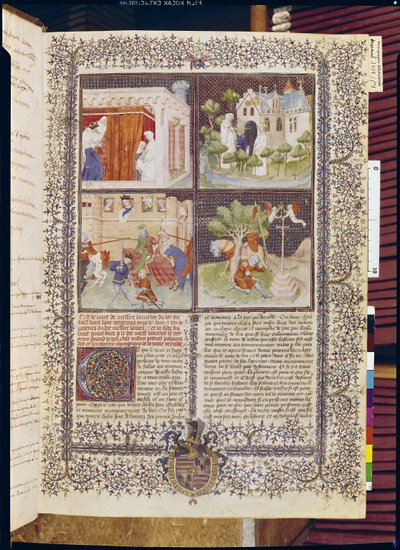 Ms 3479 t.1 f.1 Historien om Lancelot och jakten på den heliga graal, från Livre de Messire Lancelot du Lac av French School