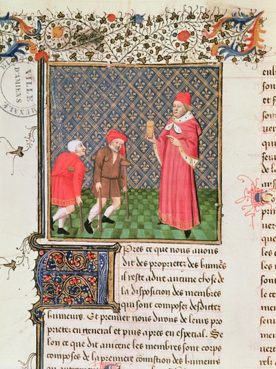 Ms 399 fol.35v Beggars, från Book of the Properties of Things av Barthelemy langlais av French School