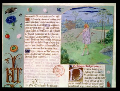 Ms Fr 9197 fol.187 Pan, från Livre des Echecs Damour av French School