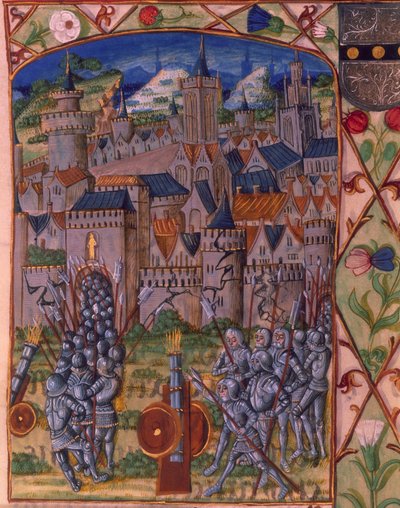 Ms. Royal 20 E.III fol.152v The Capture of Evreux, från 