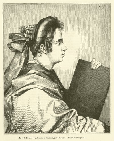 Madrid Museum, Hustrun till Velasquez (gravyr) av French School