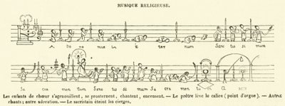 Religiös musik (gravyr) av French School