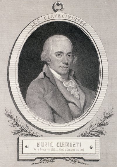 Muzio Clementi (1752-1832) graverad av Alfred Lemoine av French School