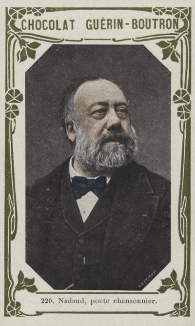 Nadaud, poet chansonnier (färgad bild) av French School