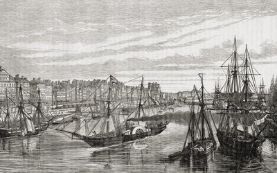 Nantes, Frankrike, på 1700-talet, från 