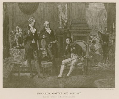 Napoleon, Goethe och Wieland av French School