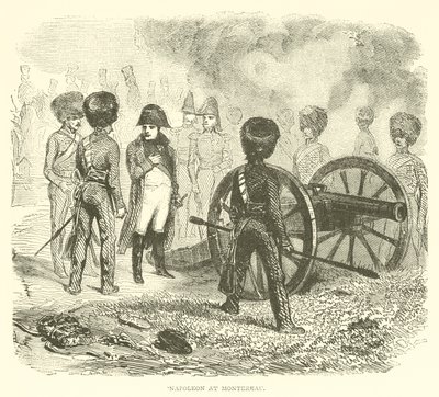 Napoleon i Montereau (gravyr) av French School