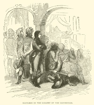Napoleon i konventets galleri (gravyr) av French School