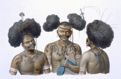 Infödda i Nya Guinea, 1826 av French School