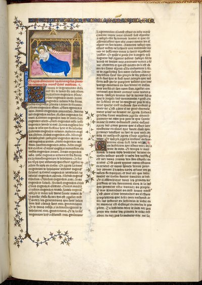 Kristi födelse, ca 1403-1404 (miniatyr) av French School