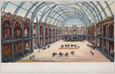 Nave of the Grand Palais, Universal Exhibition, Paris av French School