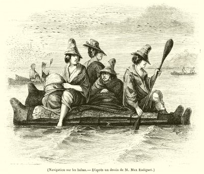 Segling på balsamerna (gravyr) av French School