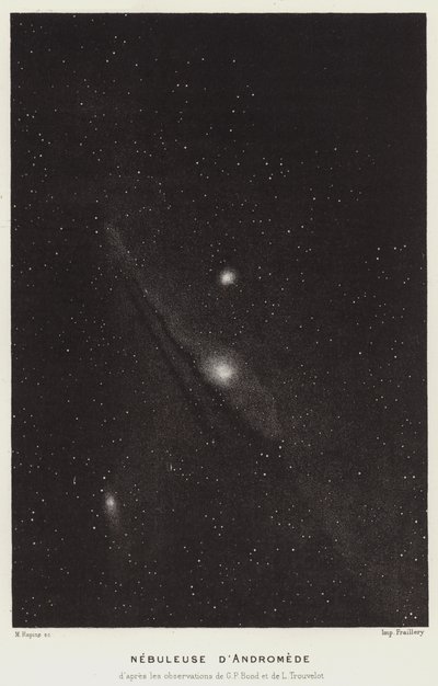 Andromeda Nebula (litho) av French School