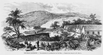 Nya Kaledonien, Isle of Nou, fängelset, ca 1871-80 av French School